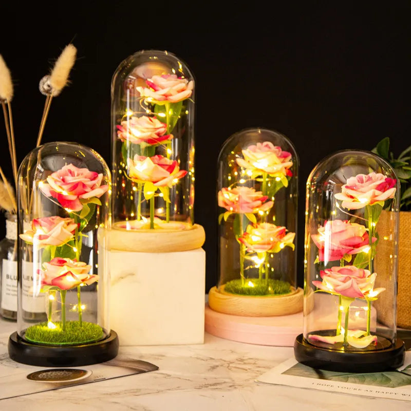 🌹 LED Galaxy Rose – Cadeau Romantique Magique pour Saint-Valentin, Mariage ou Fête des Mères