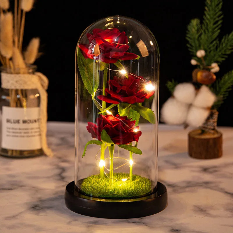 🌹 LED Galaxy Rose – Cadeau Romantique Magique pour Saint-Valentin, Mariage ou Fête des Mères