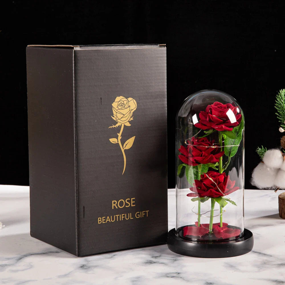 🌹 LED Galaxy Rose – Cadeau Romantique Magique pour Saint-Valentin, Mariage ou Fête des Mères